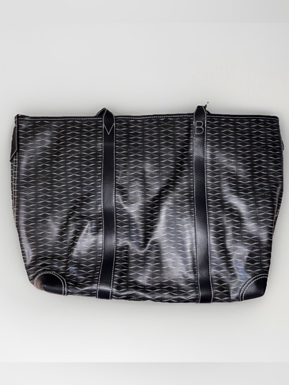 NWT VOILE BLANCHE ROOM 1 LARGE TOTE BAG in BLACK - Picture 7 of 16